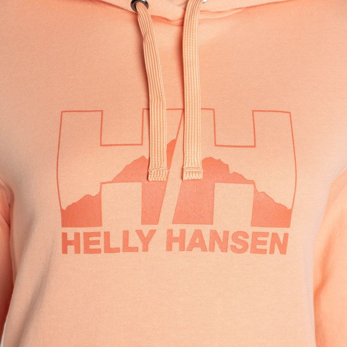 Női trekking pulóver Helly Hansen Nord Graphic pulóver kapucnis pulóver narancssárga 62981_058 7