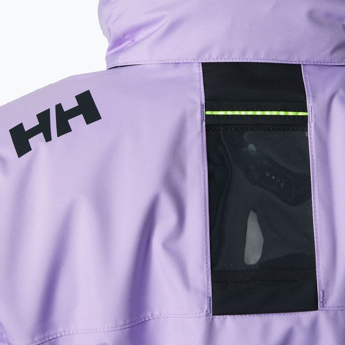 Női vitorlás dzseki Helly Hansen Crew kapucnis Midlayer kabát heather 5