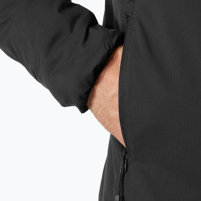 Férfi Helly Hansen Verglas Hooded Insulator pehelypaplan kabát fekete 5