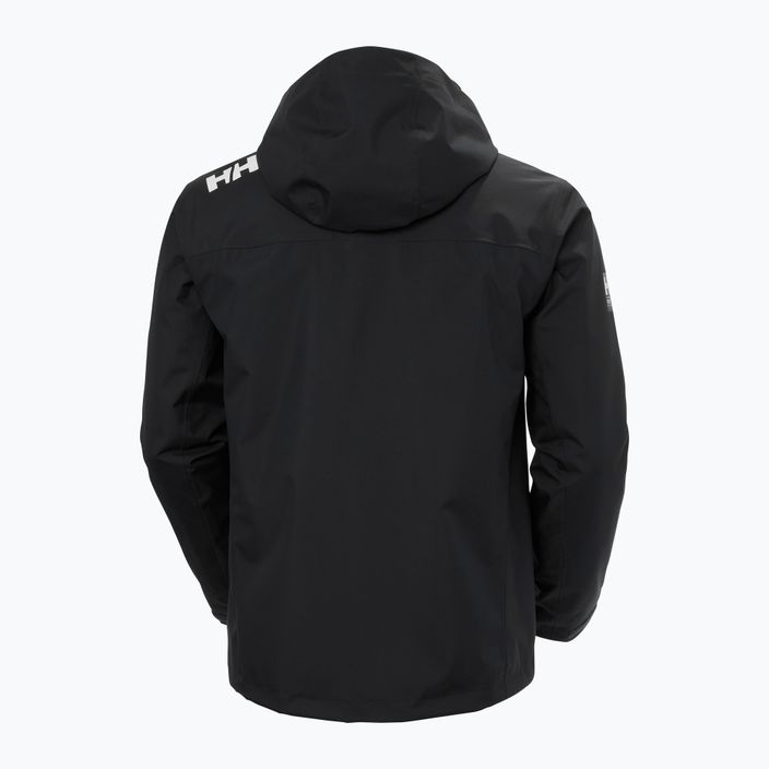 Férfi vitorlás dzseki Helly Hansen Crew Hooded Midlayer 2 fekete 8