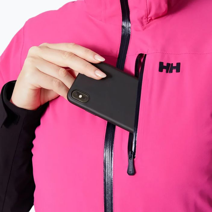 Női sí dzseki Helly Hansen Alphelia sárkánygyümölcs fekete 7