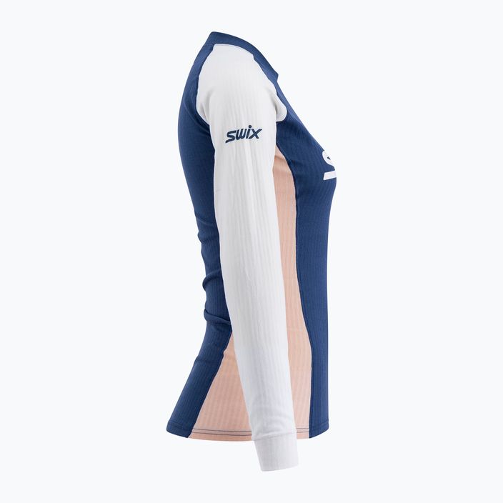 Női Swix Racex Bodyw kék-fehér termál póló 40816-75400-S 2