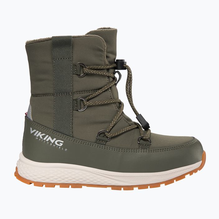 Viking Equip Warm Waterproof SL oliva színű gyermek hócsizma 2