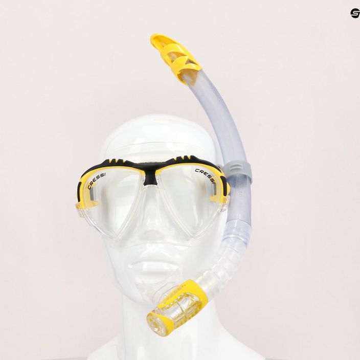 Cressi Matrix + Gamma snorkel szett maszk + snorkel sárga DS302504 8