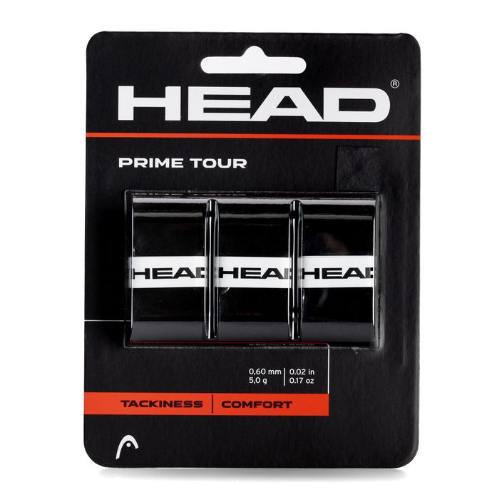 HEAD Prime Tour 3db tenisz mandzsetta fekete 285621 2