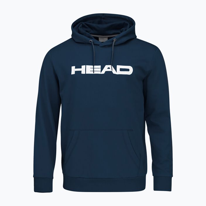 Férfi tenisz pulóver HEAD Club Byron Hoodie sötét/kék