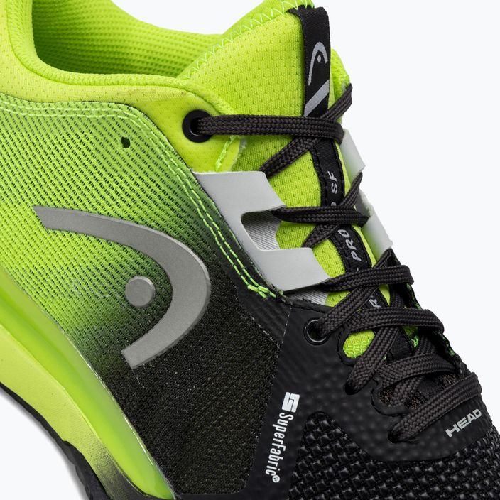 HEAD férfi tenisz cipő Sprint Pro 3.0 SF Clay fekete/zöld 273091 8