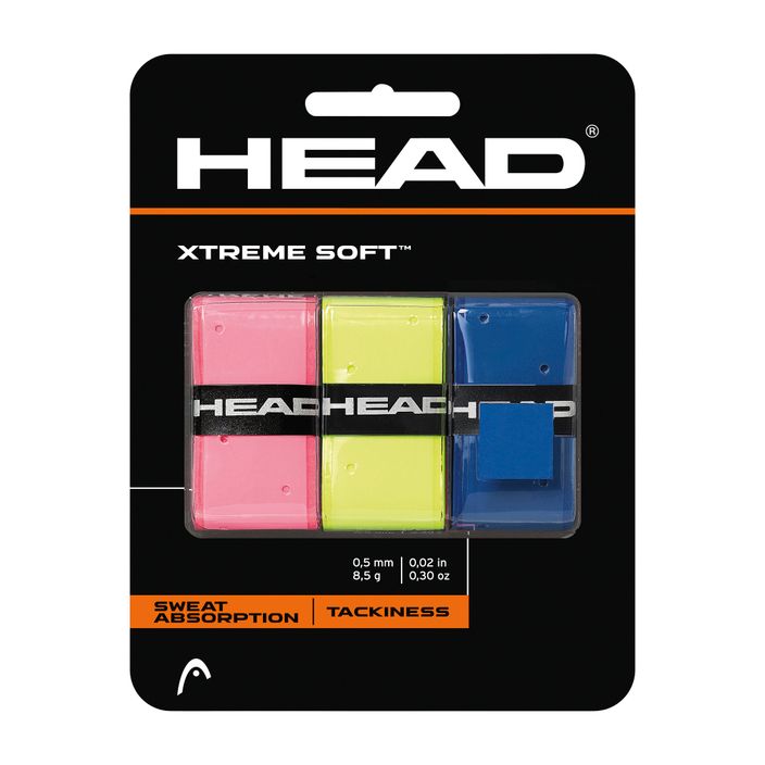 HEAD Xtremesoft Grip teniszütő overwrap 3 db vegyesen 2