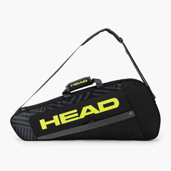 HEAD Base S tenisztáska fekete/sárga 261423