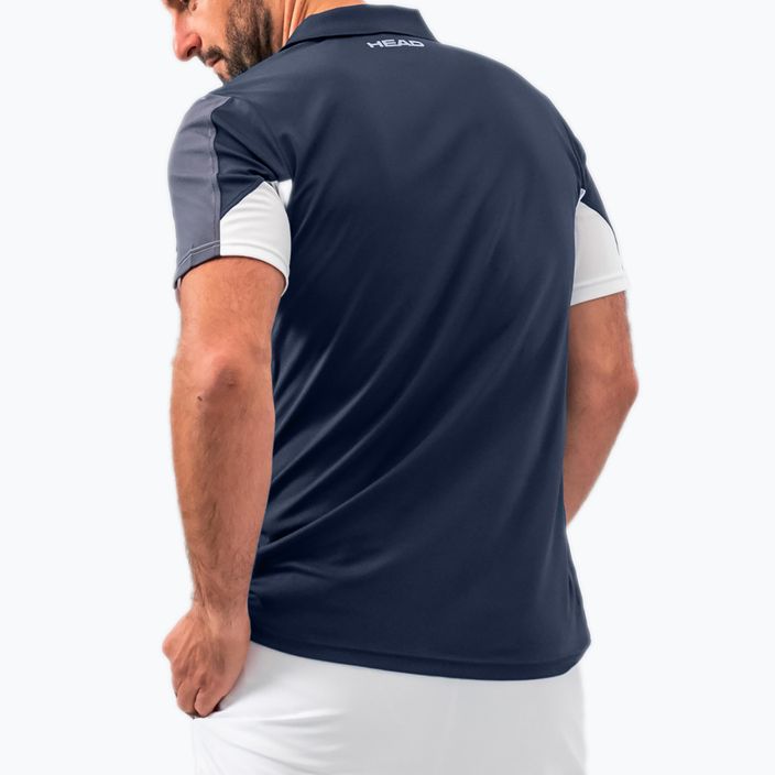 HEAD Club 22 Tech Polo férfi tenisz póló fekete 811421 2