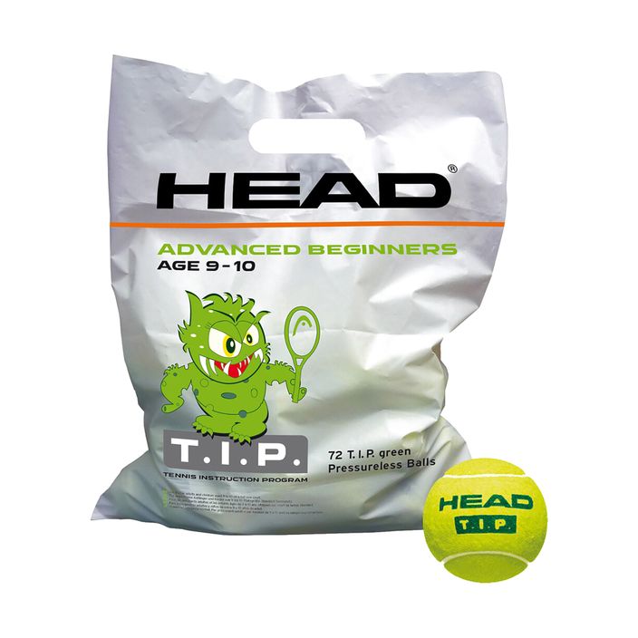 HEAD Tip Green 72 gyermek teniszlabda zöld 578280 2