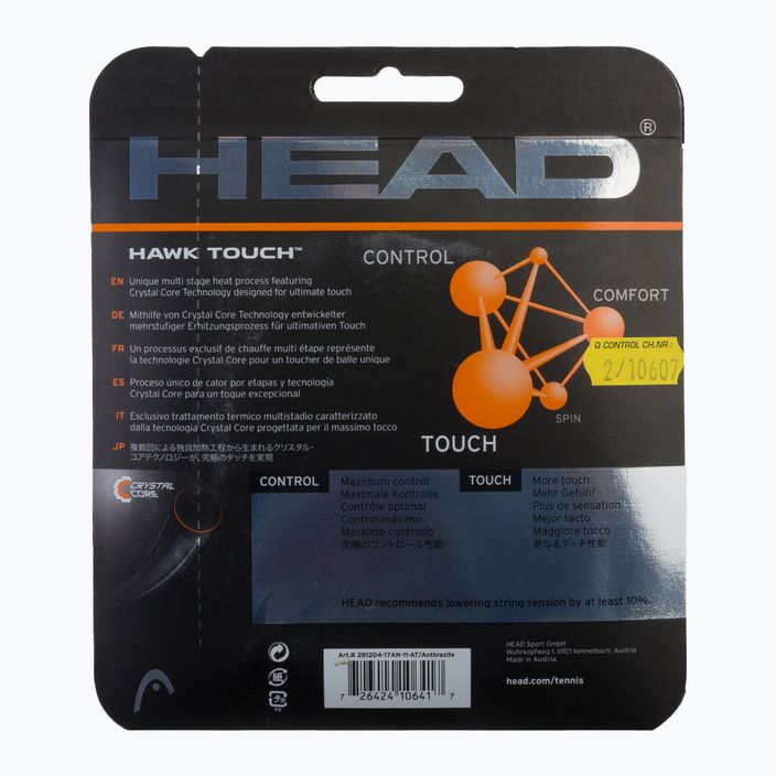 HEAD Hawk Touch teniszhúr fekete 281204 2
