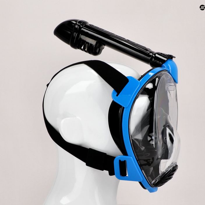Cressi Baron teljes arcú maszk snorkelinghez fekete/kék XDT025020 6