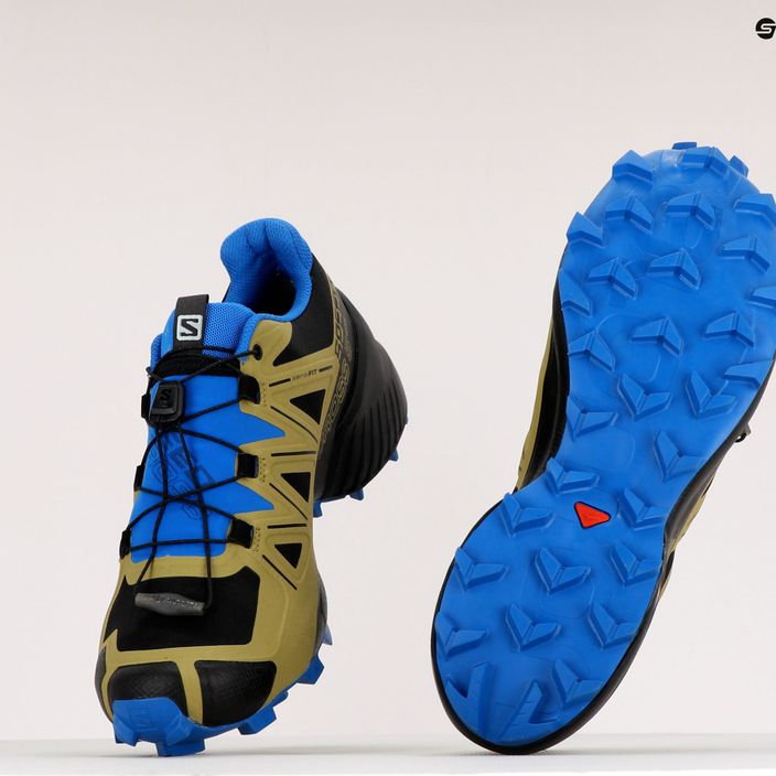 Férfi Salomon Speedcross 5 GTX zöld-kék trail cipő L41612400 11