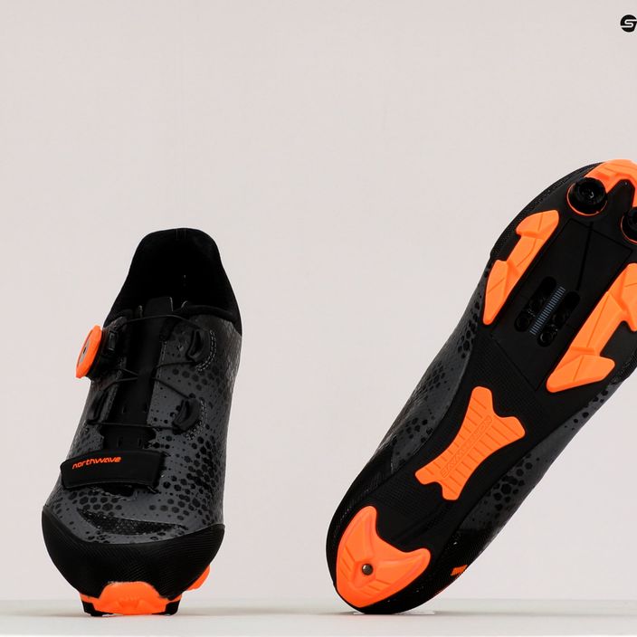 Northwave Razer 2 férfi kerékpáros cipő grafit narancs 80222013 12