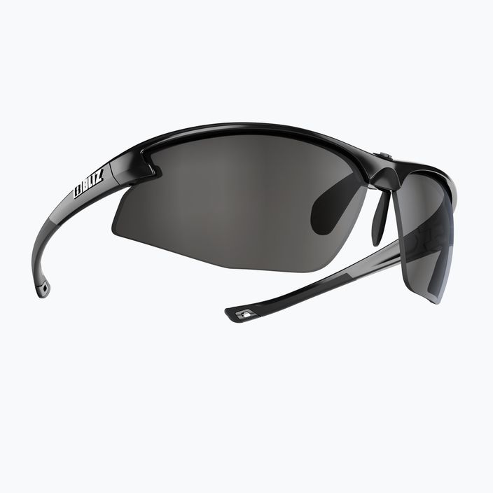 Bliz Motion + S3 fényes metálfekete/füst ezüst tükrös kerékpáros szemüveg 2