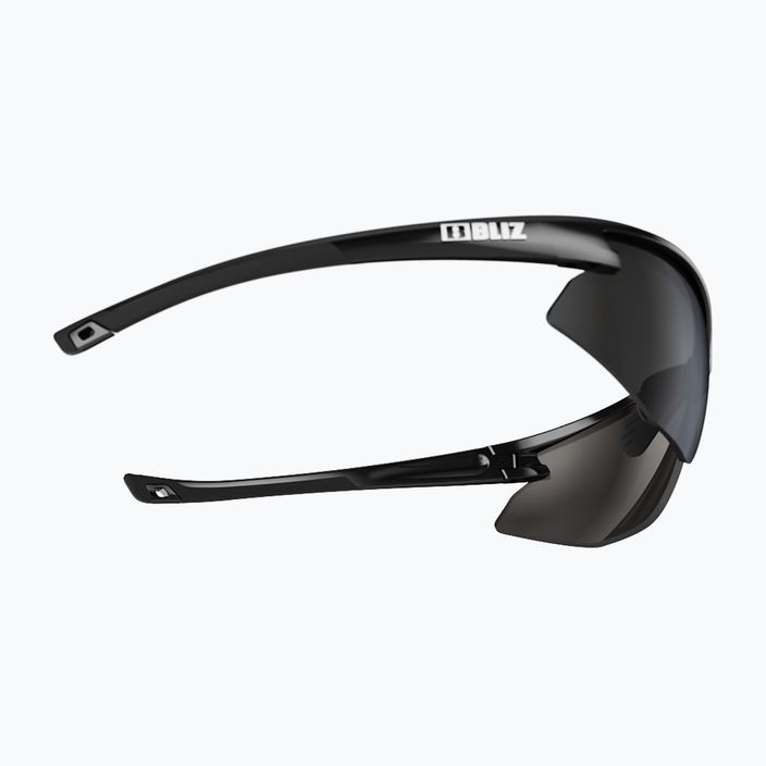 Bliz Motion + S3 fényes metálfekete/füst ezüst tükrös kerékpáros szemüveg 5
