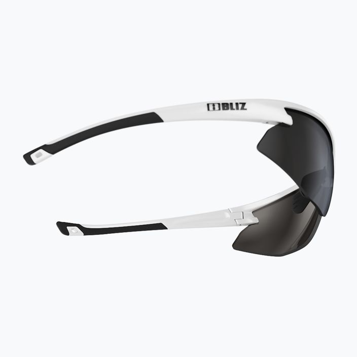 Bliz Motion + S3 fényes fehér / füst ezüst tükör kerékpáros szemüveg 5