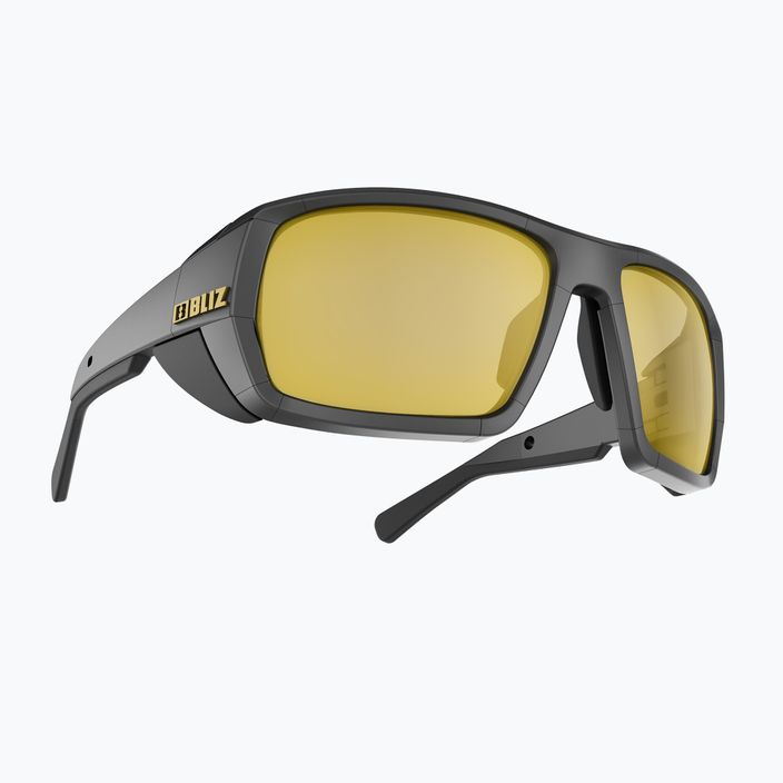 Bliz Peak S4 matt fekete/barna arany tükrös kerékpáros szemüveg