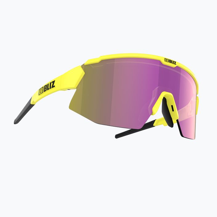Bliz Breeze S3+S1 matt neon sárga/barna lila multi/rózsaszín kerékpáros védőszemüveg 3