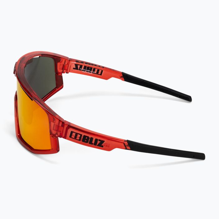 Bliz Fusion S3 átlátszó piros / barna piros multi 52305-44 kerékpáros szemüveg 5