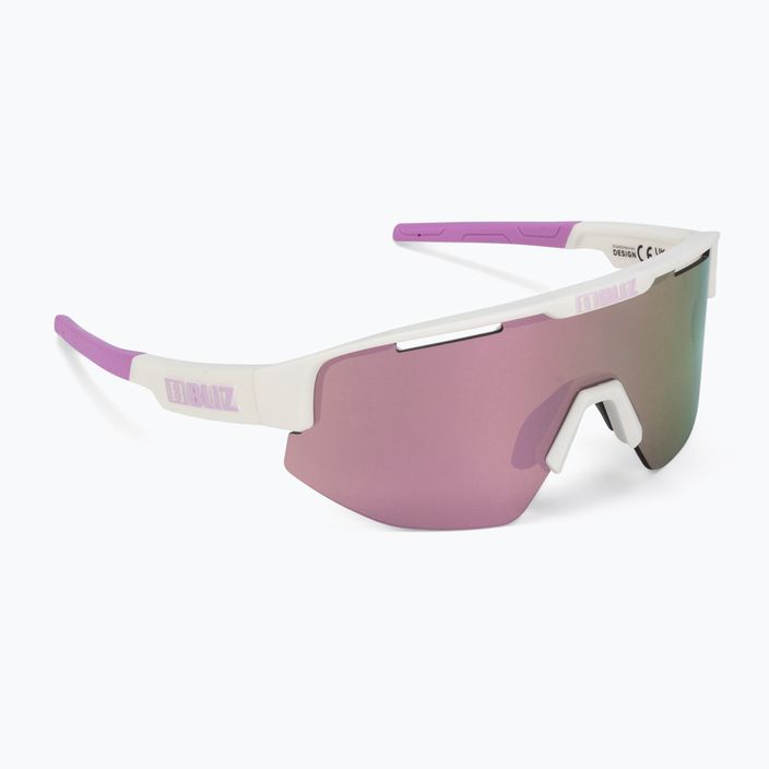 Bliz Matrix S3 matt fehér lila lila logó / barna rózsaszín multi 52304-04 kerékpáros szemüveg