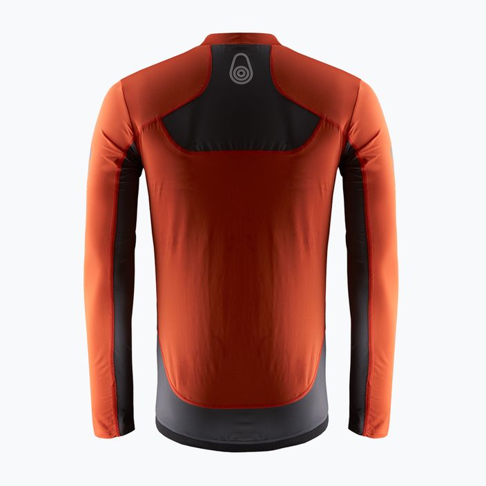 Férfi Sail Racing Reference LS Rashguard hosszú ujjú tüzes piros 2