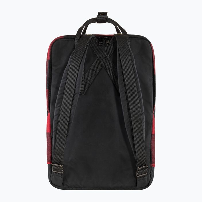 Fjällräven Kanken Re-Wool laptop hátizsák 15" piros/fekete 2