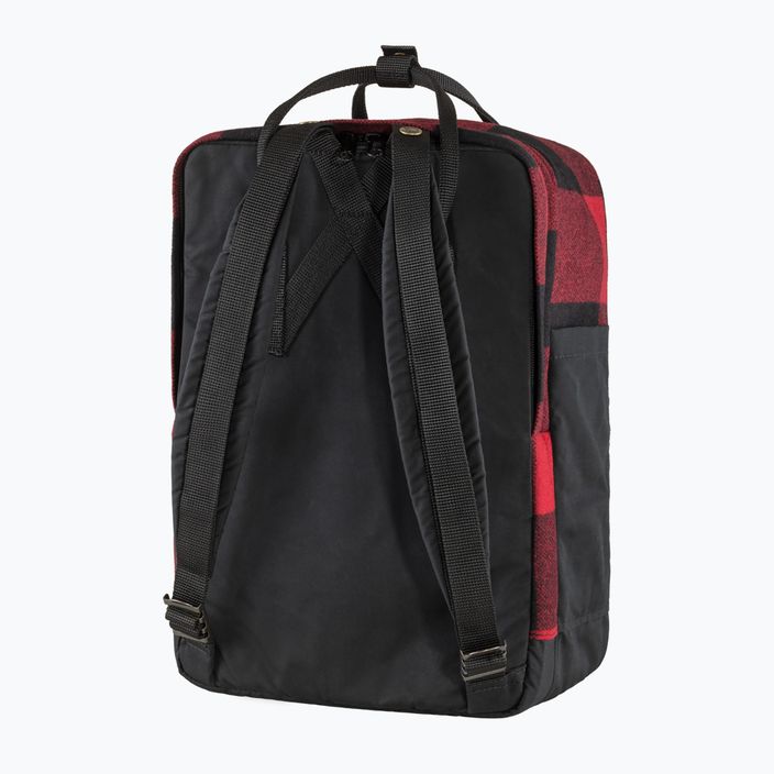 Fjällräven Kanken Re-Wool laptop hátizsák 15" piros/fekete 4