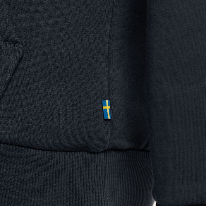 Férfi Fjällräven Logo kapucnis pulóver sötétkék F84144 9