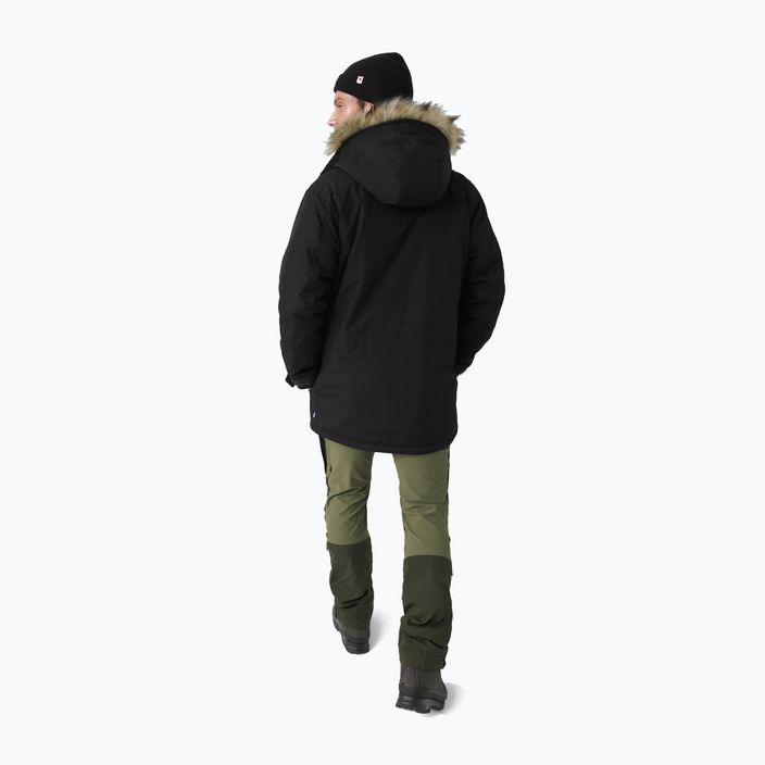 Férfi Fjällräven Nuuk Parka pehelypaplan kabát fekete F86668 3