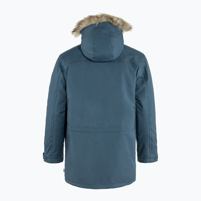 Férfi télikabát Fjällräven Nuuk Parka hegyi kék 2