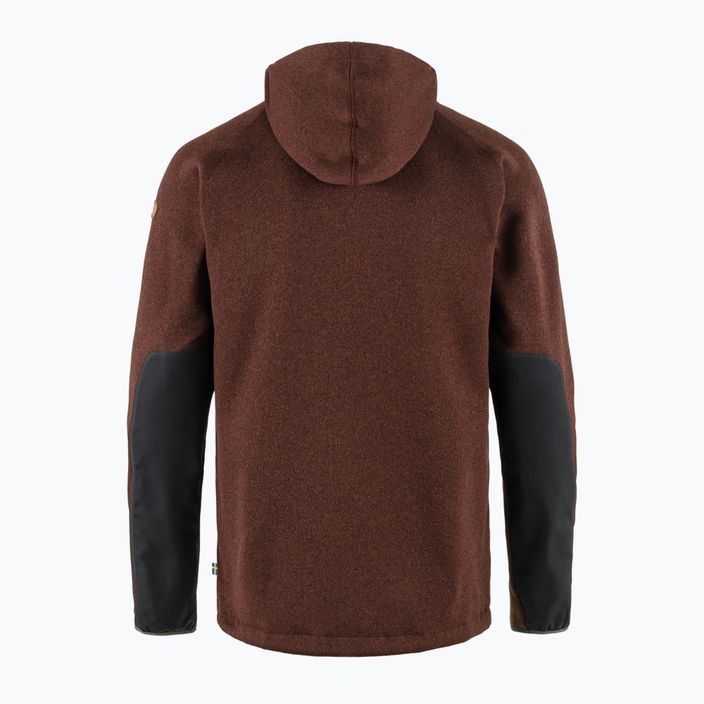 Férfi Fjällräven Övik Fleece Hoodie őszi levél 2