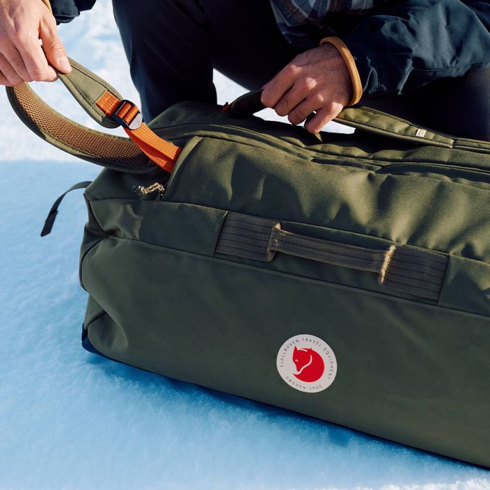 Fjällräven Färden Duffel utazótáska 80 l zöld 11