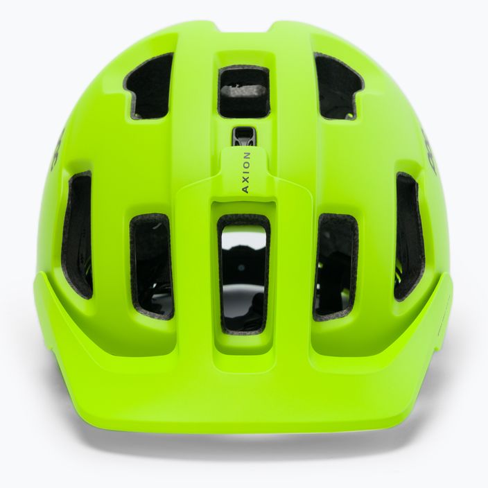Kerékpáros sisak POC Axion SPIN fluorescent yellow/green matt 2