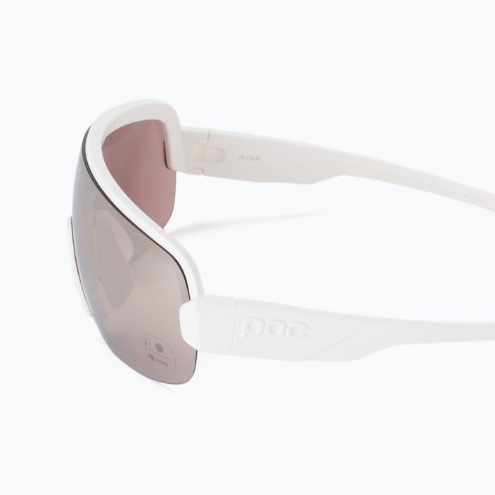 Kerékpáros szemüveg POC Aim hydrogen white/clarity road silver 4