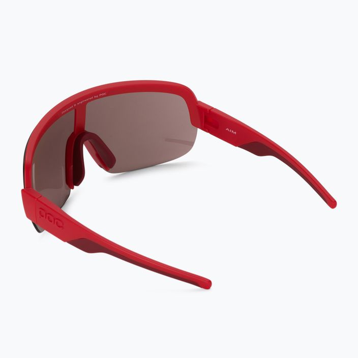 Kerékpáros szemüveg POC Aim prismane red/clarity road silver 2