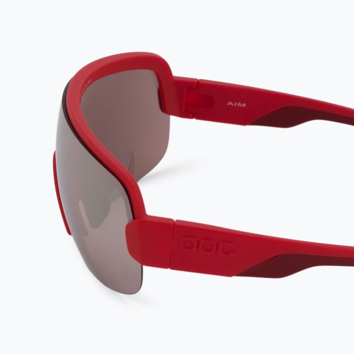 Kerékpáros szemüveg POC Aim prismane red/clarity road silver 4