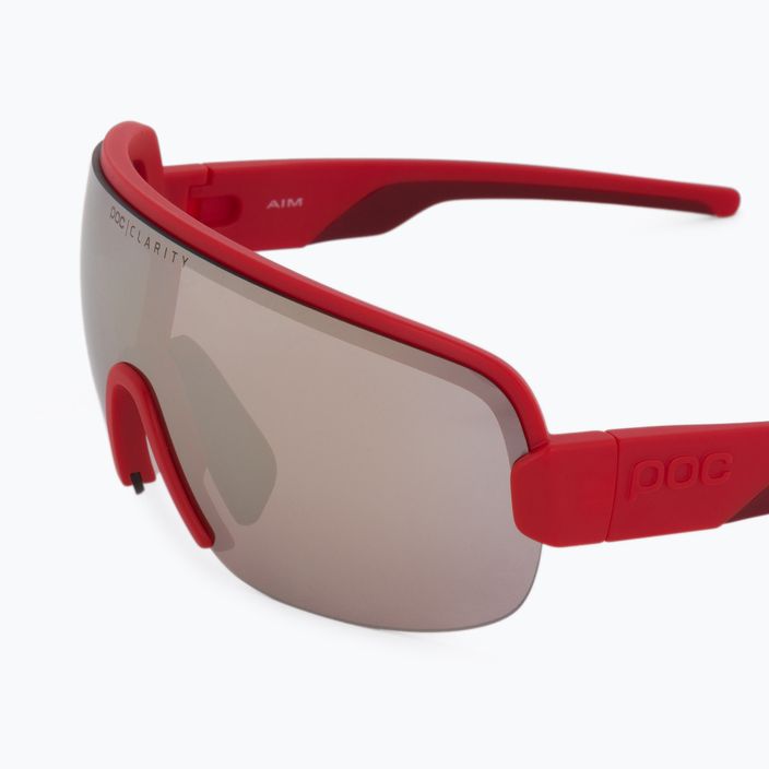 Kerékpáros szemüveg POC Aim prismane red/clarity road silver 5