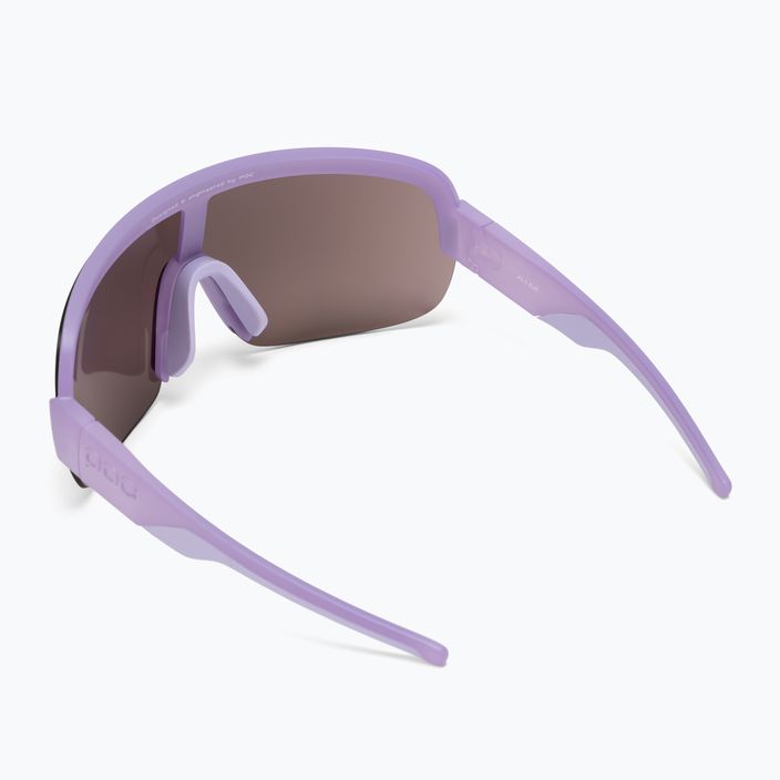 Kerékpáros szemüveg POC Aim purple quartz translucent/clarity road silver 2