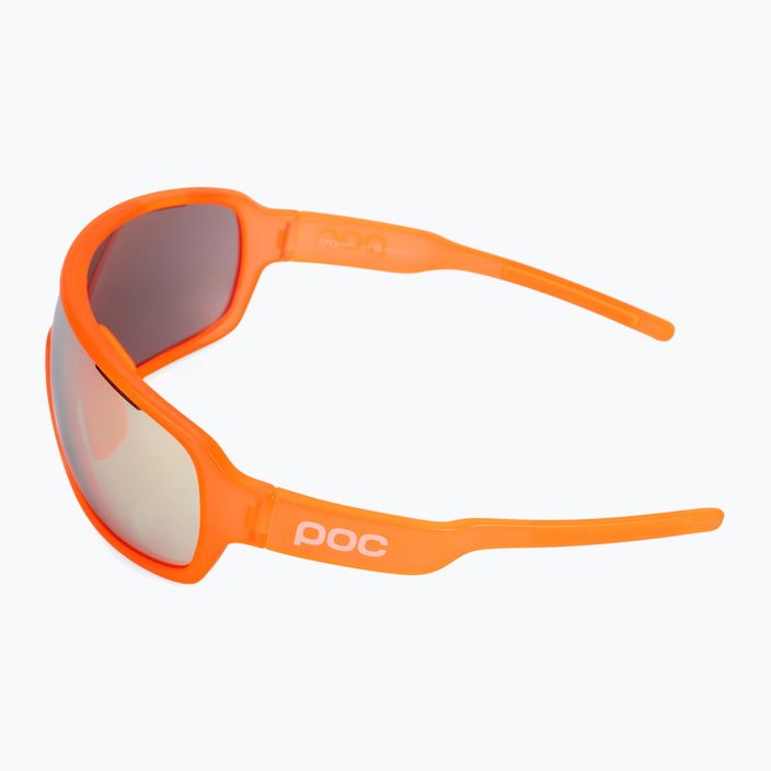 Kerékpáros szemüveg POC Do Blade fluorescent orange translucent/clarity road gold 4