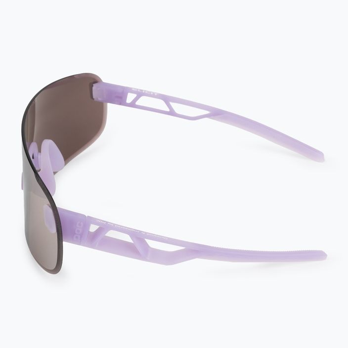 Kerékpáros szemüveg POC Elicit purple quartz translucent/clarity road silver 5