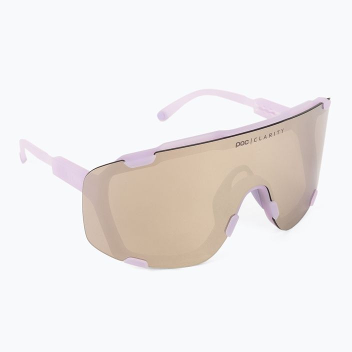 Kerékpáros szemüveg POC Devour purple quartz translucent/clarity road silver 2