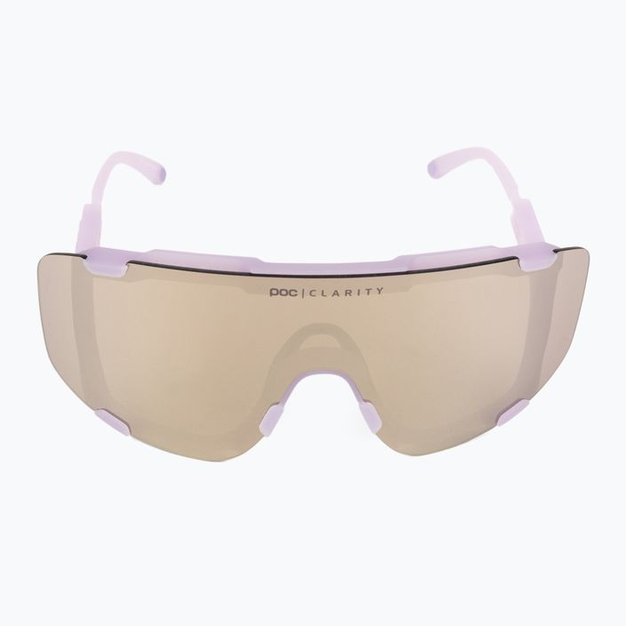 Kerékpáros szemüveg POC Devour purple quartz translucent/clarity road silver 4