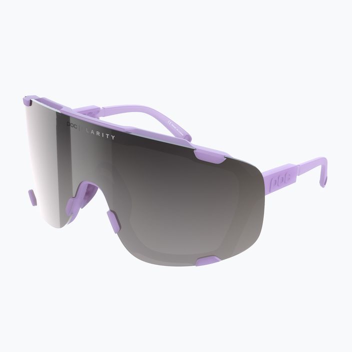 Kerékpáros szemüveg POC Devour purple quartz translucent/clarity road silver 6