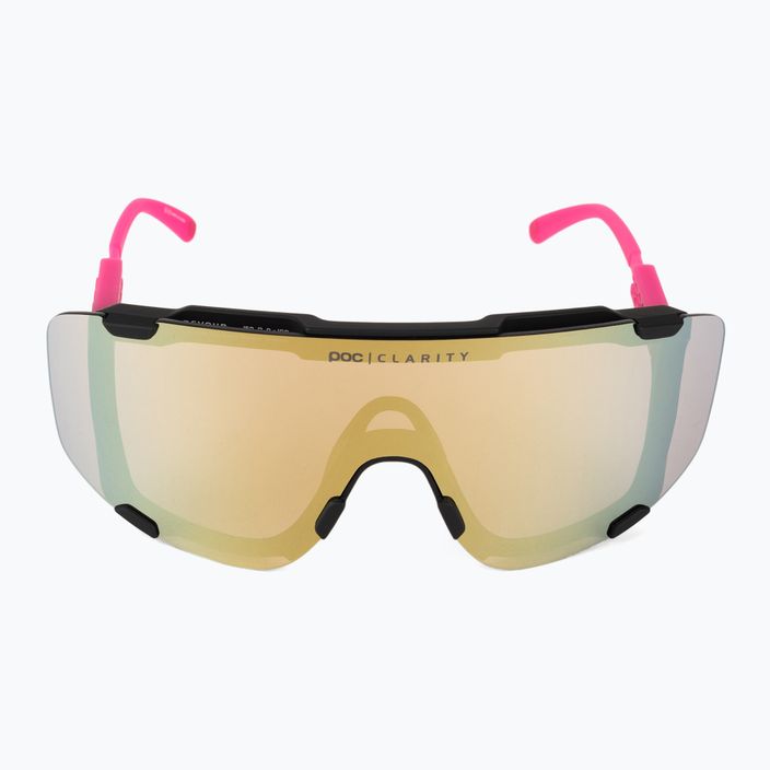 Kerékpáros szemüveg POC Devour fluo pink/uranium black translucent/clarity road gold 4