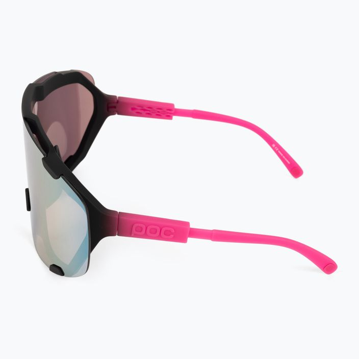 Kerékpáros szemüveg POC Devour fluo pink/uranium black translucent/clarity road gold 5