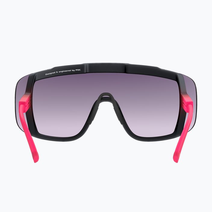 Kerékpáros szemüveg POC Devour fluo pink/uranium black translucent/clarity road gold 8