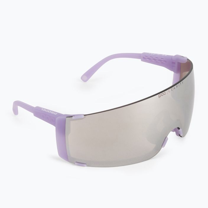 Kerékpáros szemüveg POC Propel purple quartz translucent/clarity road silver 2