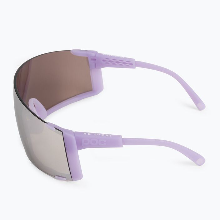 Kerékpáros szemüveg POC Propel purple quartz translucent/clarity road silver 5